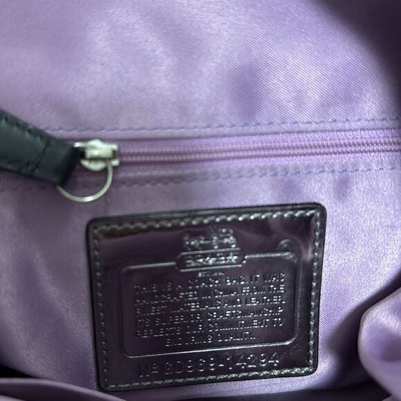 Coach OpArt Madison Sabrina Black Fabric/Leather Handbag. Shoulder/Crossbody. - Picture 10 of 10